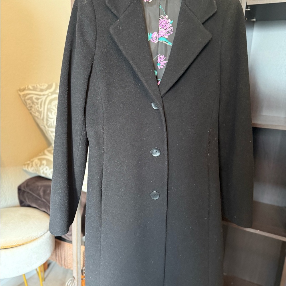 Via Spiga Black Trench Coat for Women